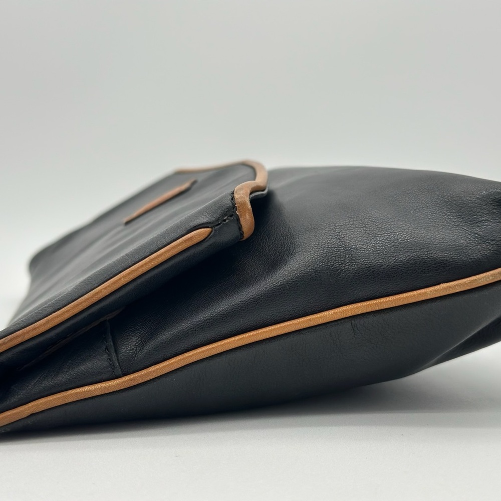Celine Black and Tan Leather Clutch - Picture 6 of 16